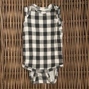 Spearmintlove Gingham Onesie (0 to 3 months)